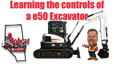 operating a bobcat mini excavator